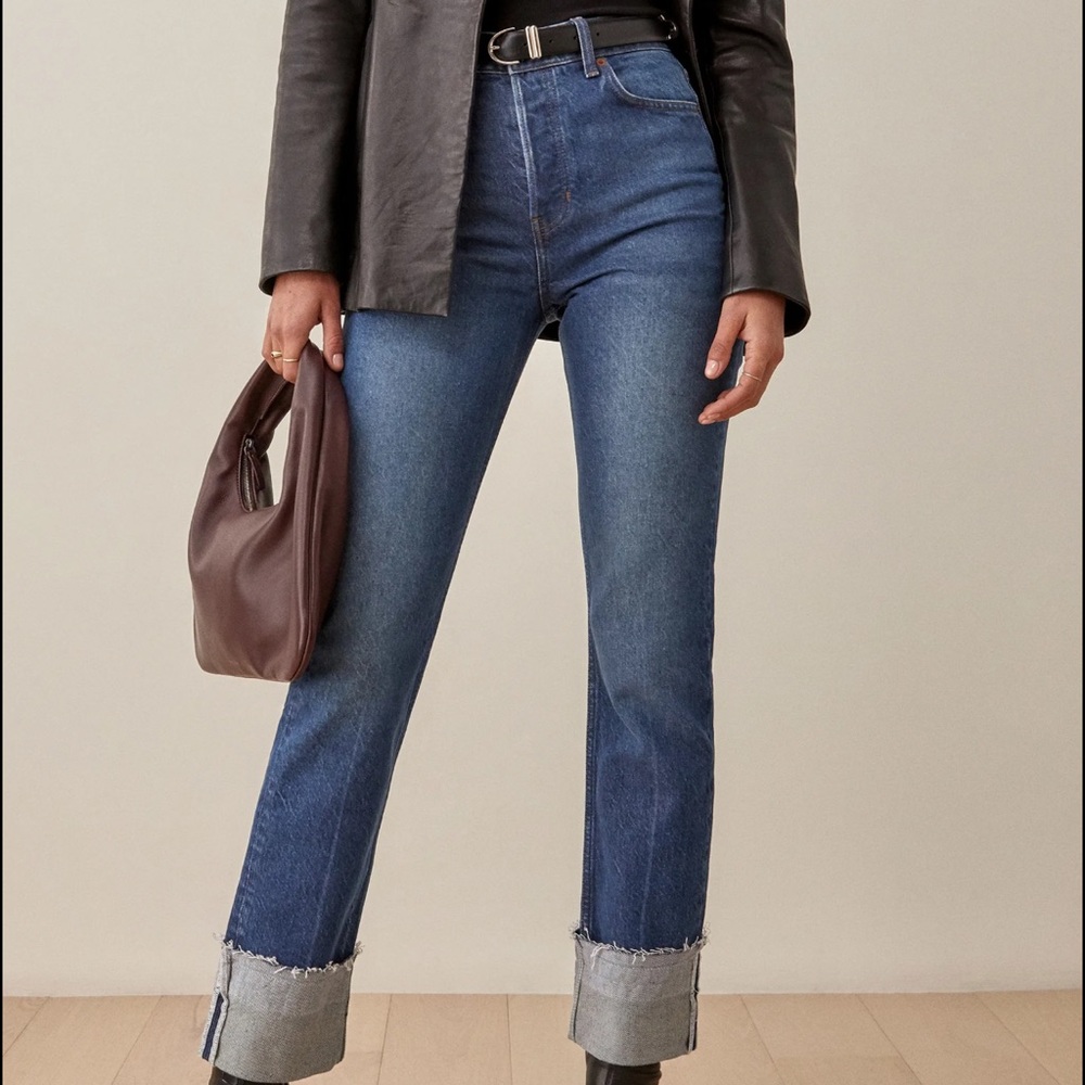 Reformation Cynthia Medium Wash Jeans